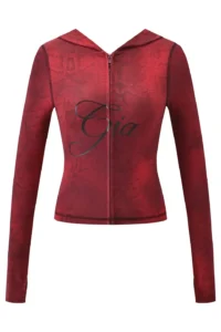 Women's Snake-Print Cropped Zip Hoodie & Pants Streetwear Set